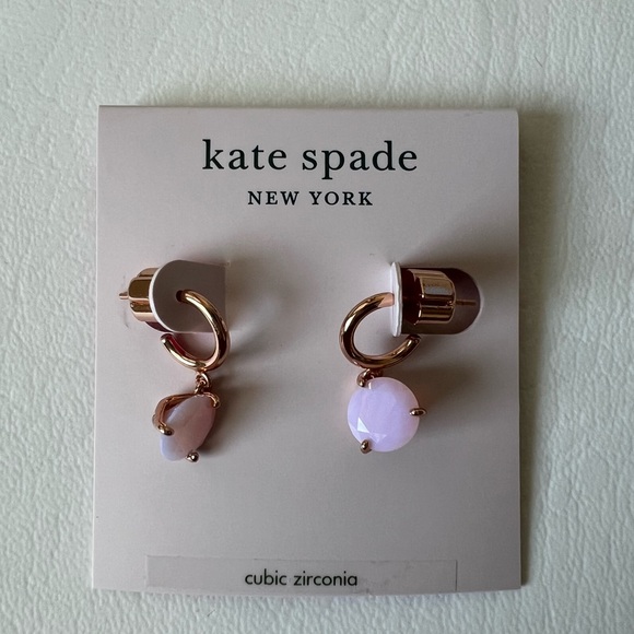 Kate Spade tri-prong huggie earrings - Picture 4 of 4
